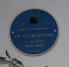 P.G. Wodehouse plaque